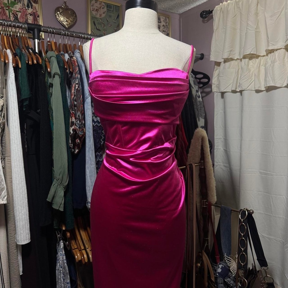 Windsor Satin Maxi Hoco Prom Dress